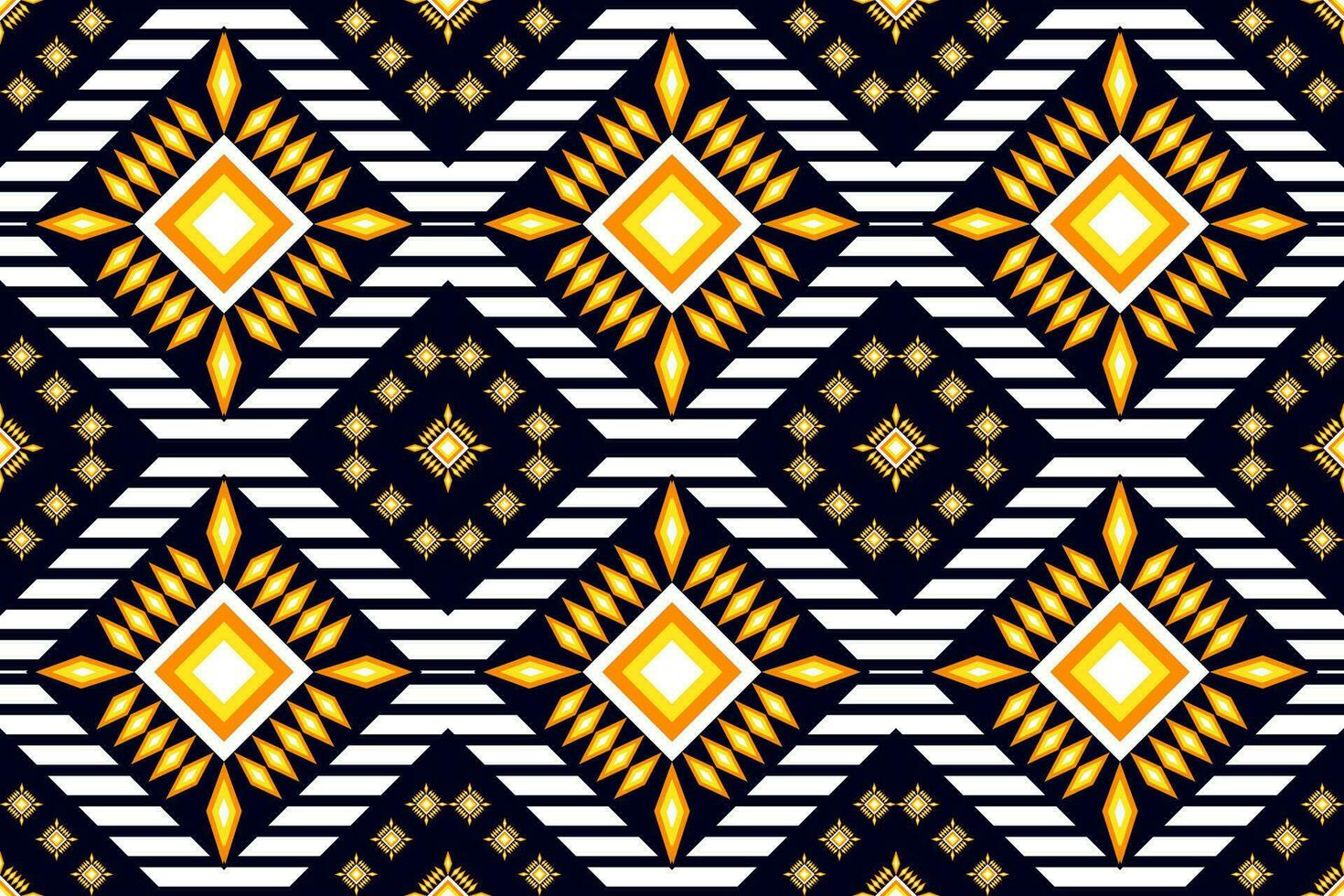 Geometric ethnic oriental seamless pattern traditional Design for fabric,carpet,clothing,background,wallpaper,wrapping,Vector illustration.aztec embroidery style. vector