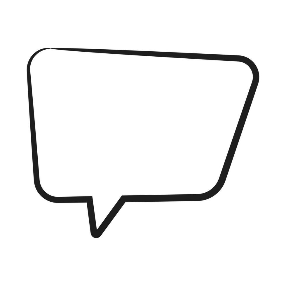 Speech  bubble  icon. Flat  design. Isolated white background vector