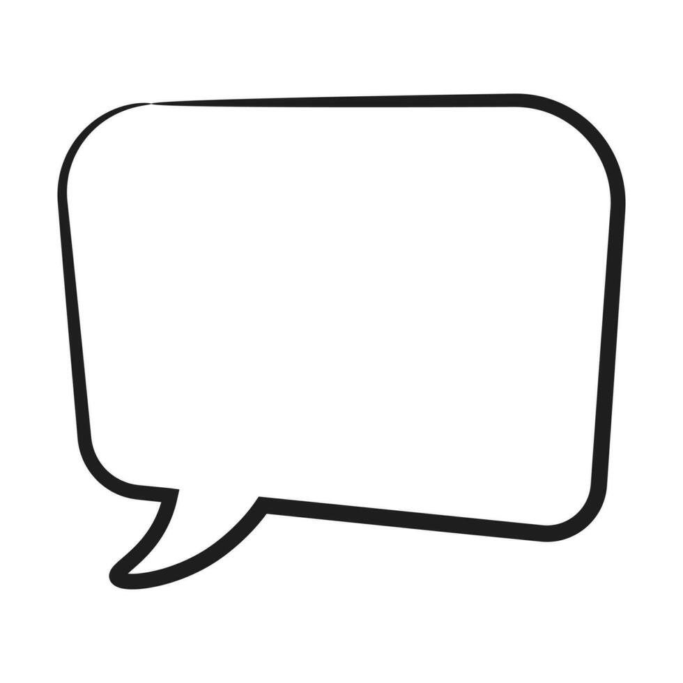 Speech  bubble  icon. Flat  design. Isolated white background vector