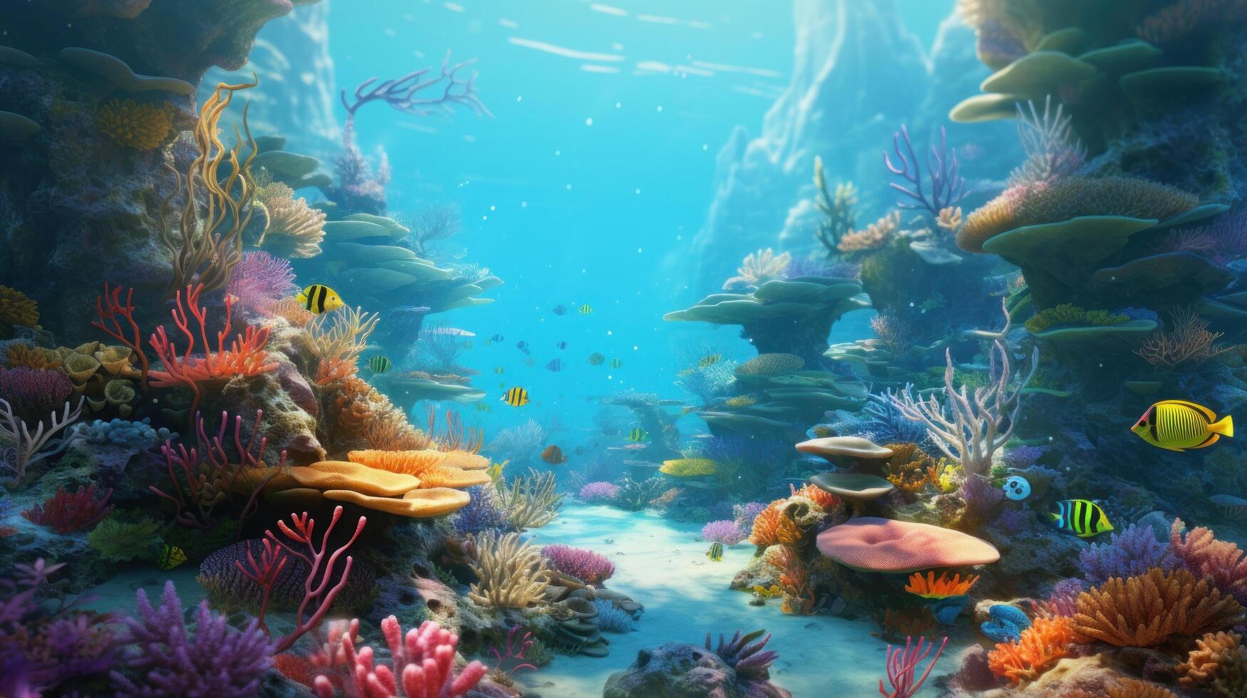 Coral reef natural background photo