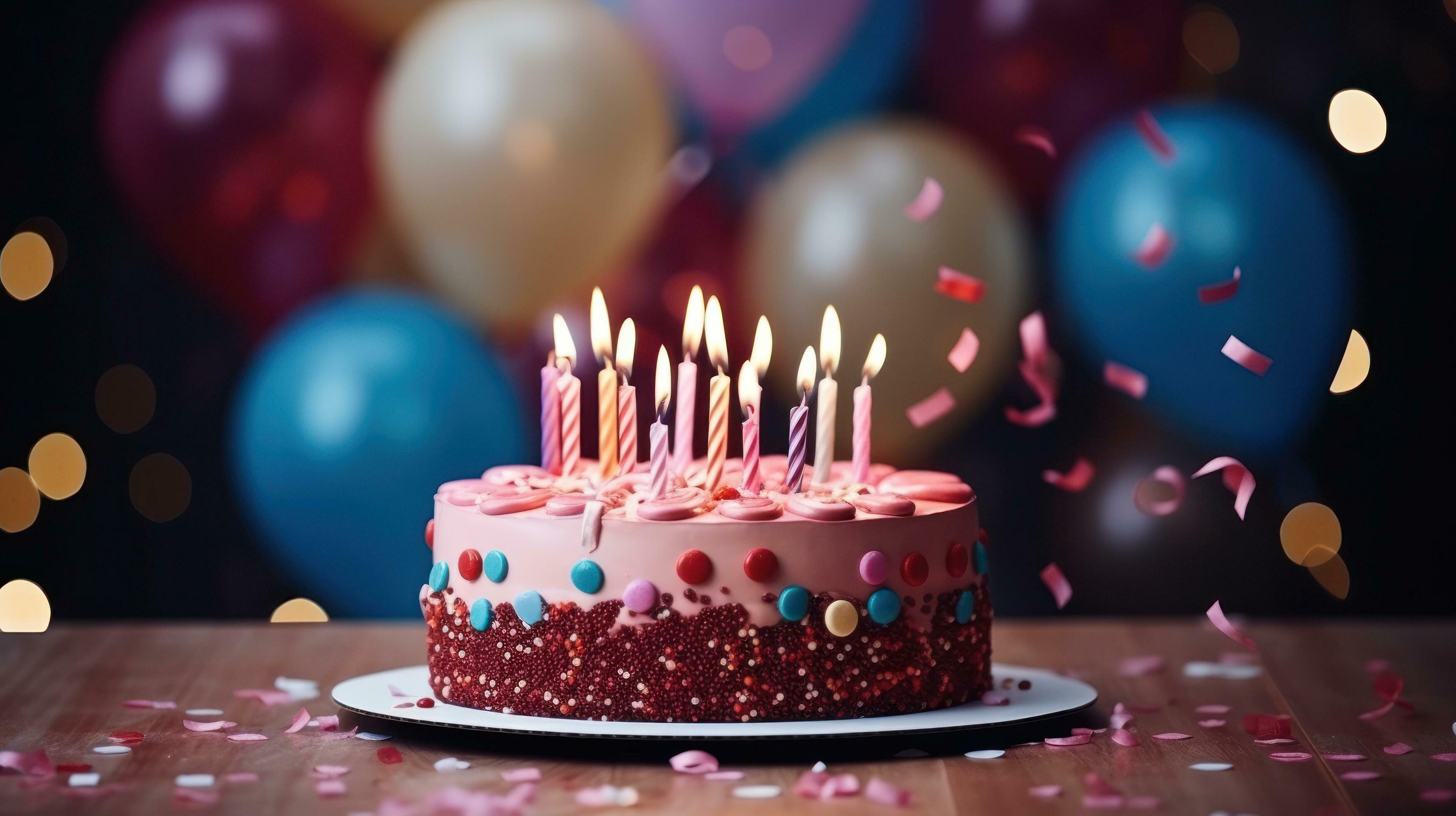 Birthday cake background 27289233 Stock Photo at Vecteezy
