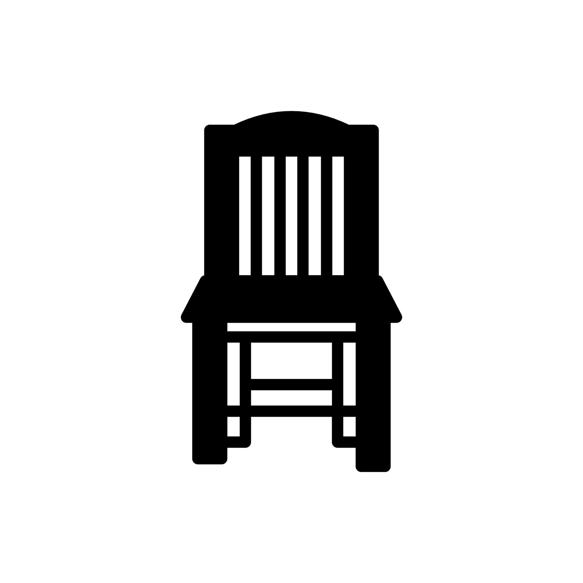 Armless Chair icon in vector. Logotype 27289310 Vector Art at Vecteezy