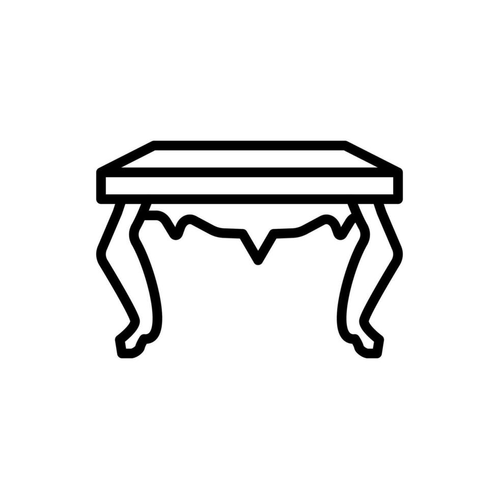 mesa icono en vector. logotipo vector