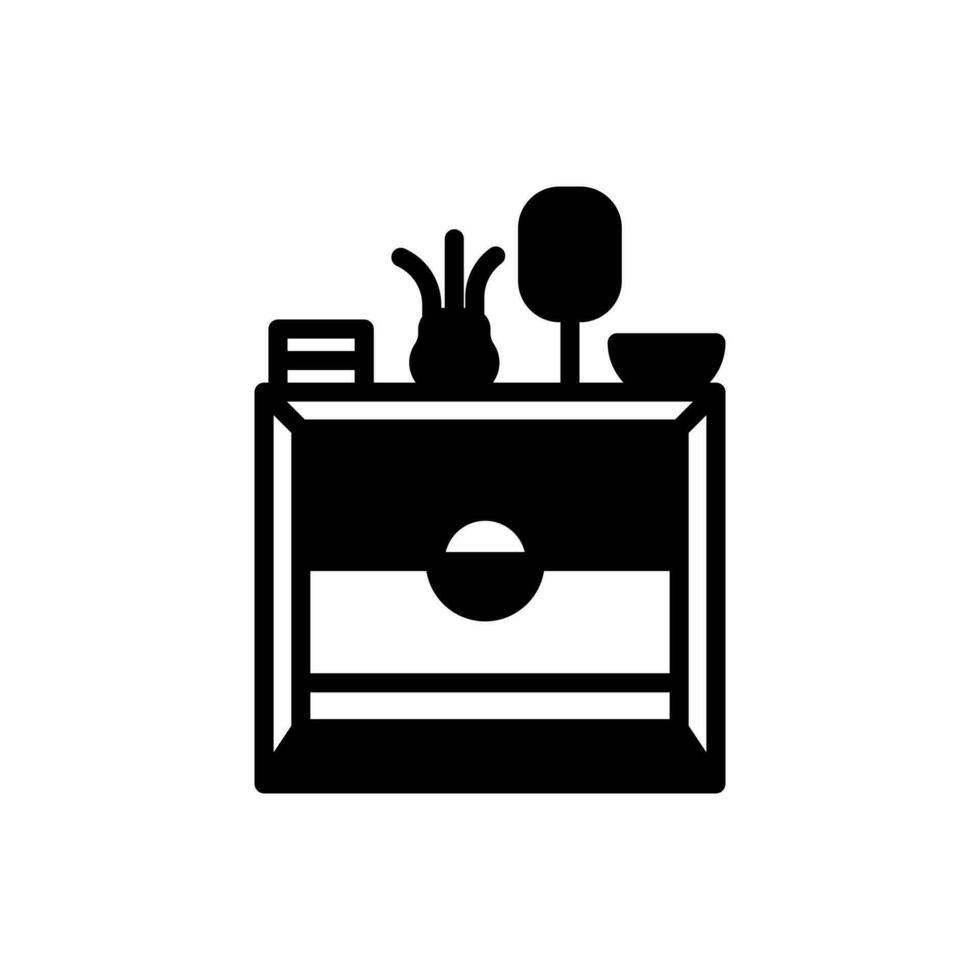 Side Table icon in vector. Logotype vector