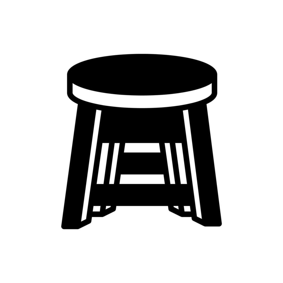 Stool icon in vector. Logotype vector