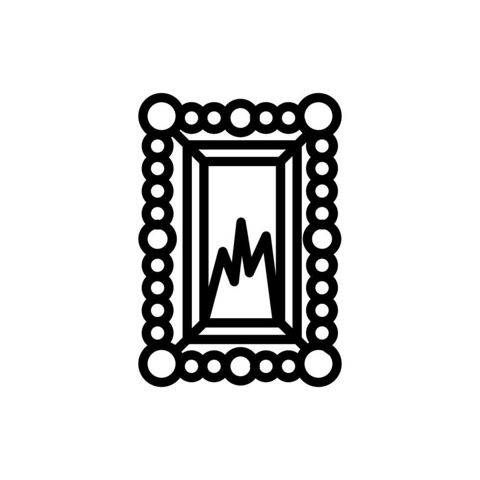 foto marco icono en vector. logotipo vector