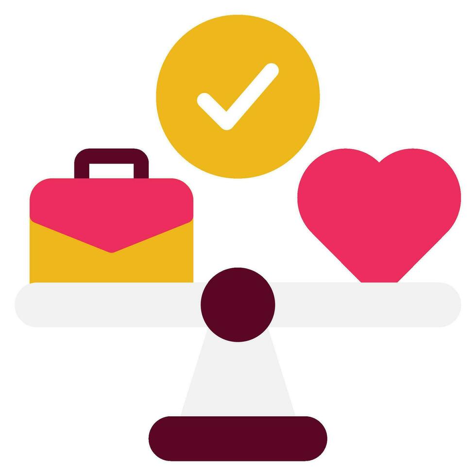 Work Life Balance icon can be used for uiux, etc vector