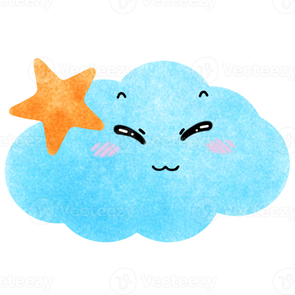 cute colorful clouds png