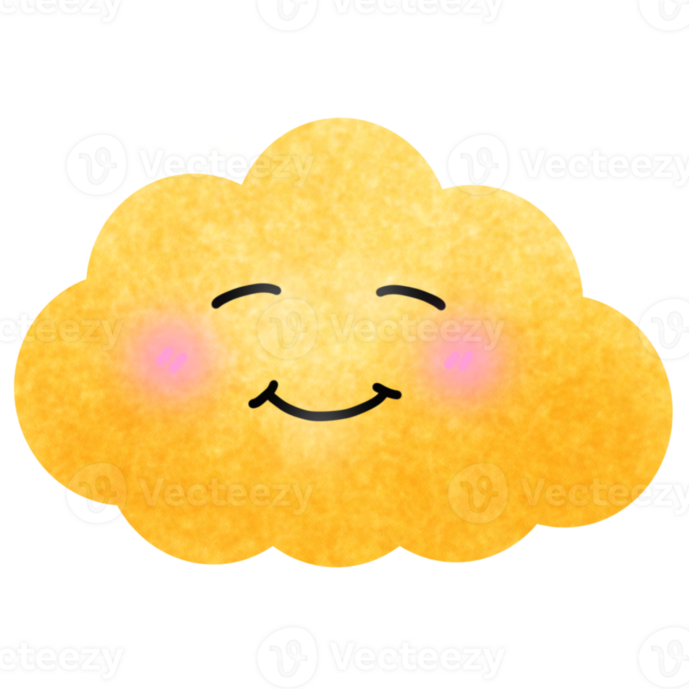 cute colorful clouds png