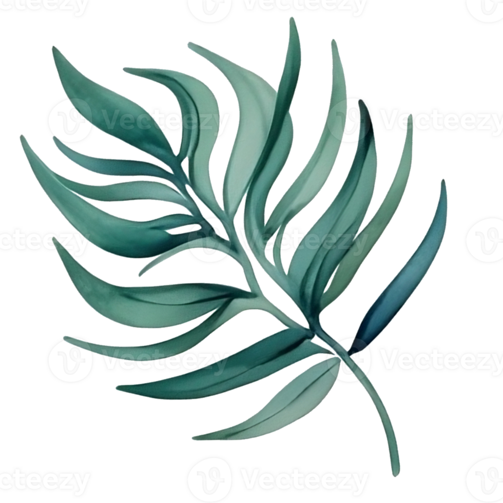 watercolor leaf painting png