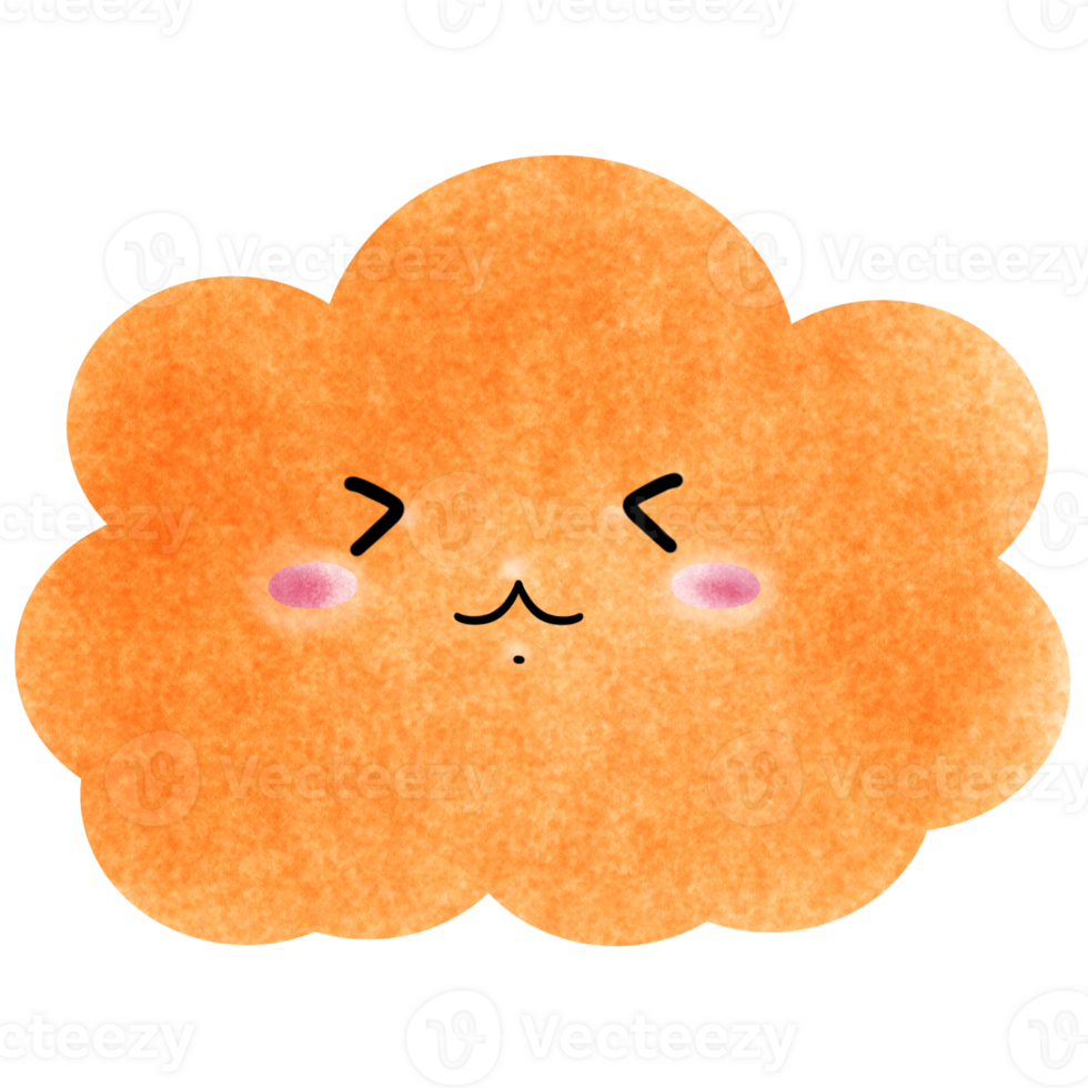cute colorful clouds png