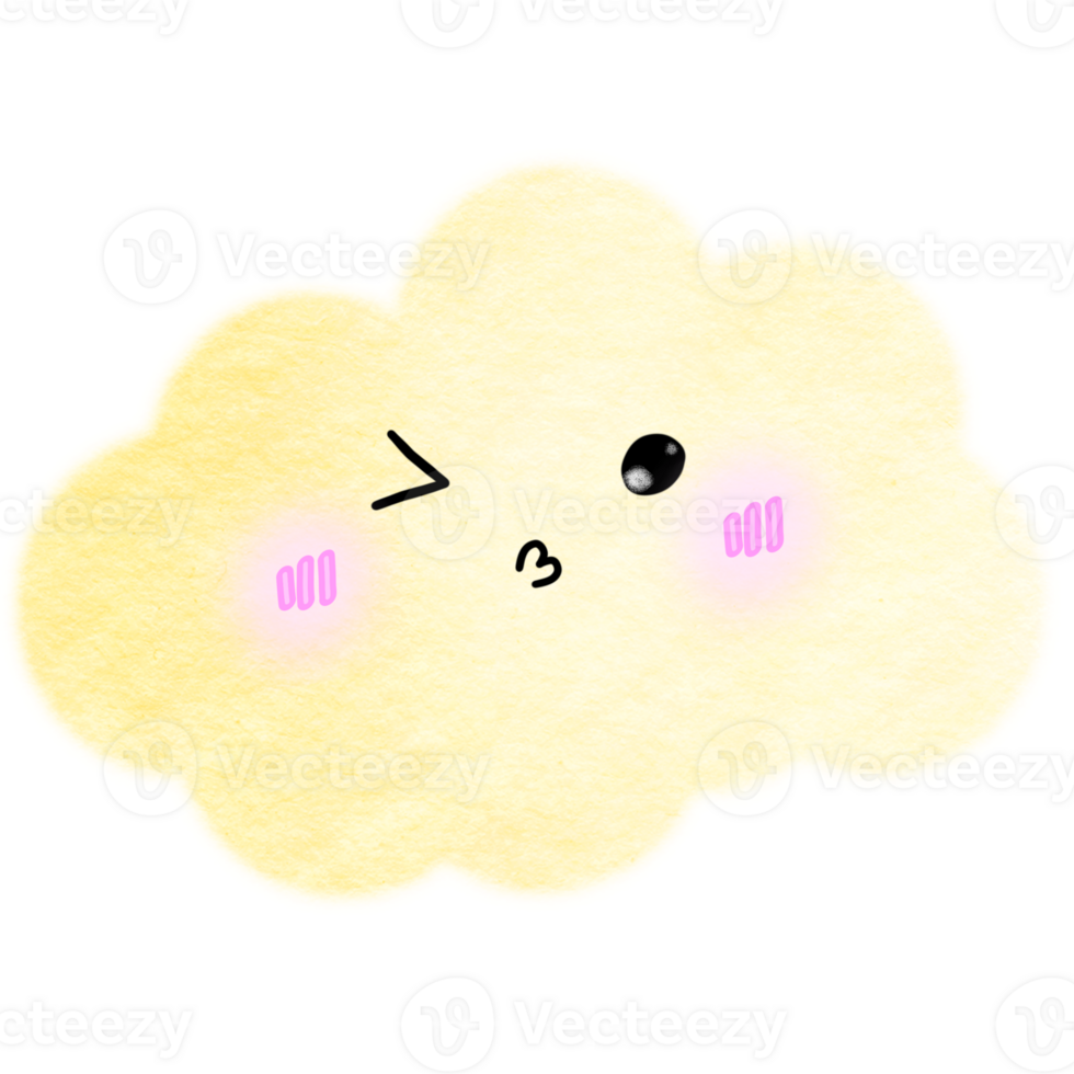 cute colorful clouds png
