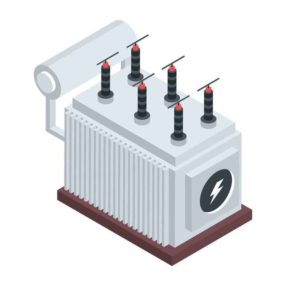 industrial equipo isométrica íconos vector