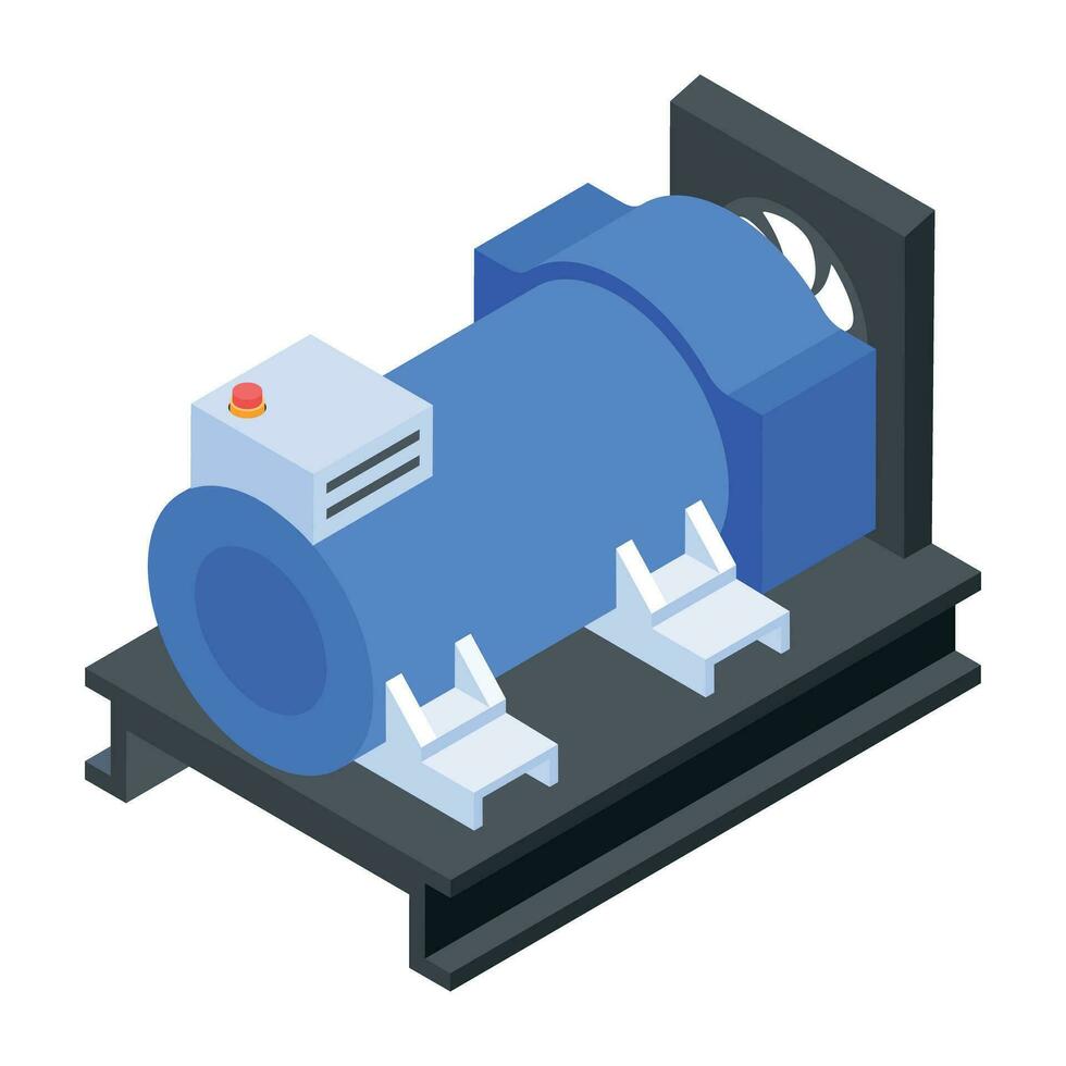 Industrial Equipment Isometric Icons vector