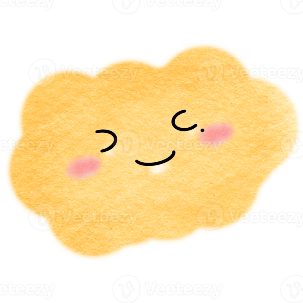 cute colorful clouds png