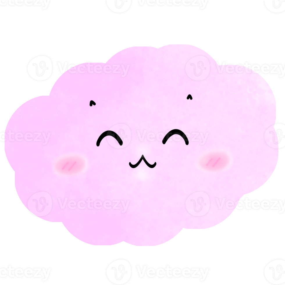 cute colorful clouds png