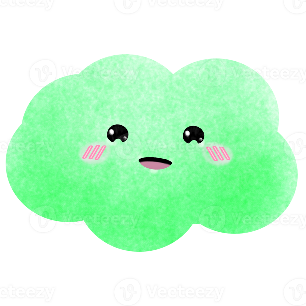 cute colorful clouds png