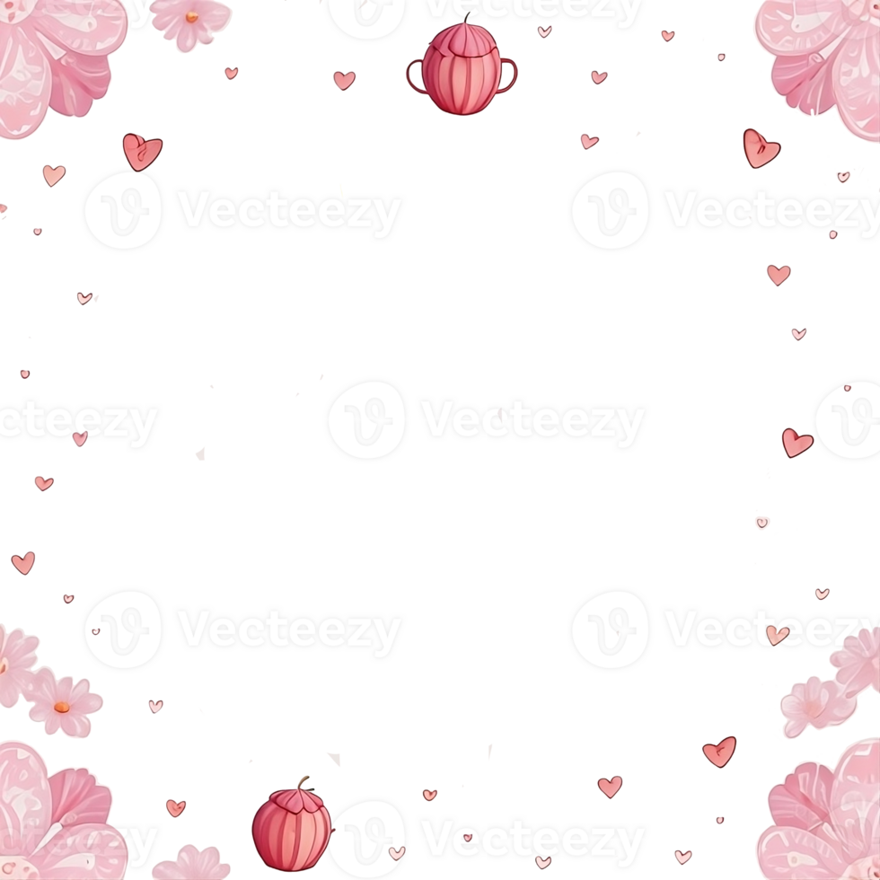 The pink background is used for illustration. png