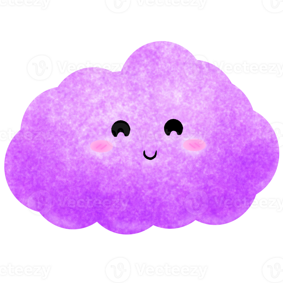 cute colorful clouds png