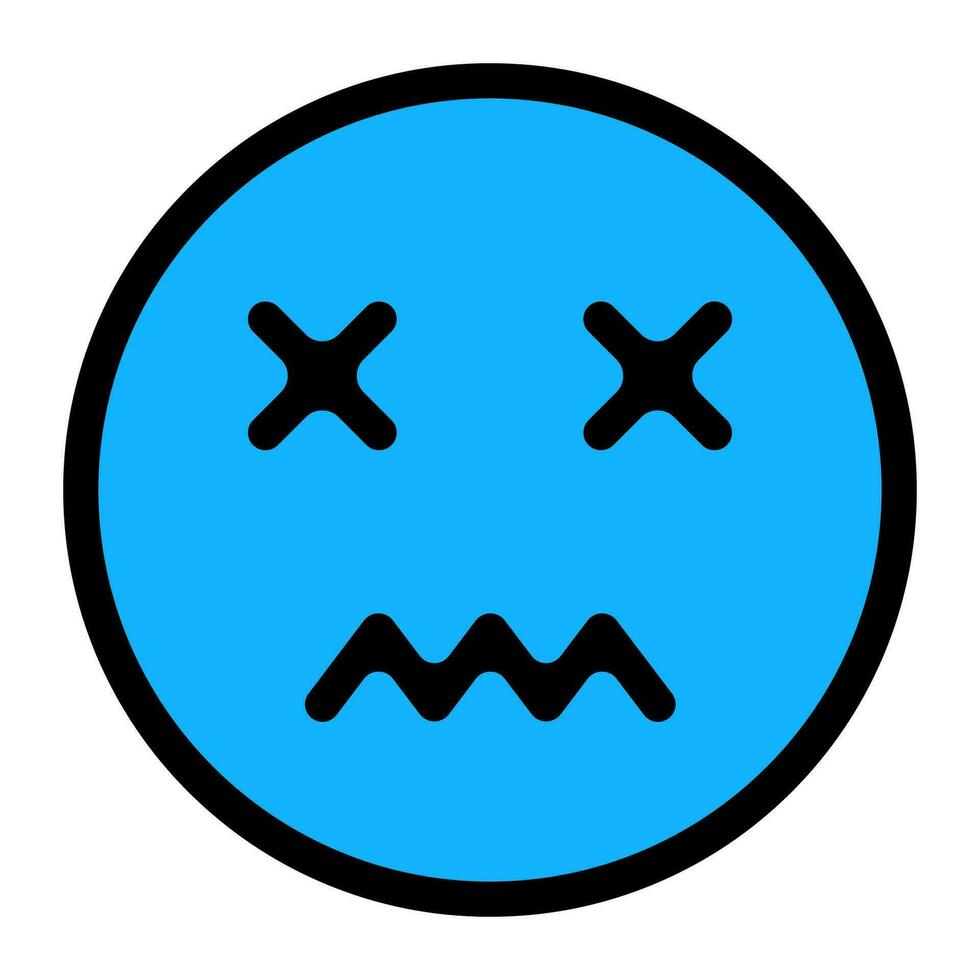 Icon depression, negative emotions alienation and isolation, low mood, pessimism vector