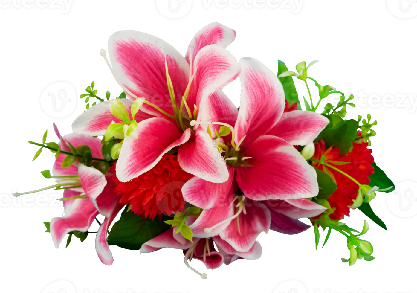 Bouquet of lily flower isolated png