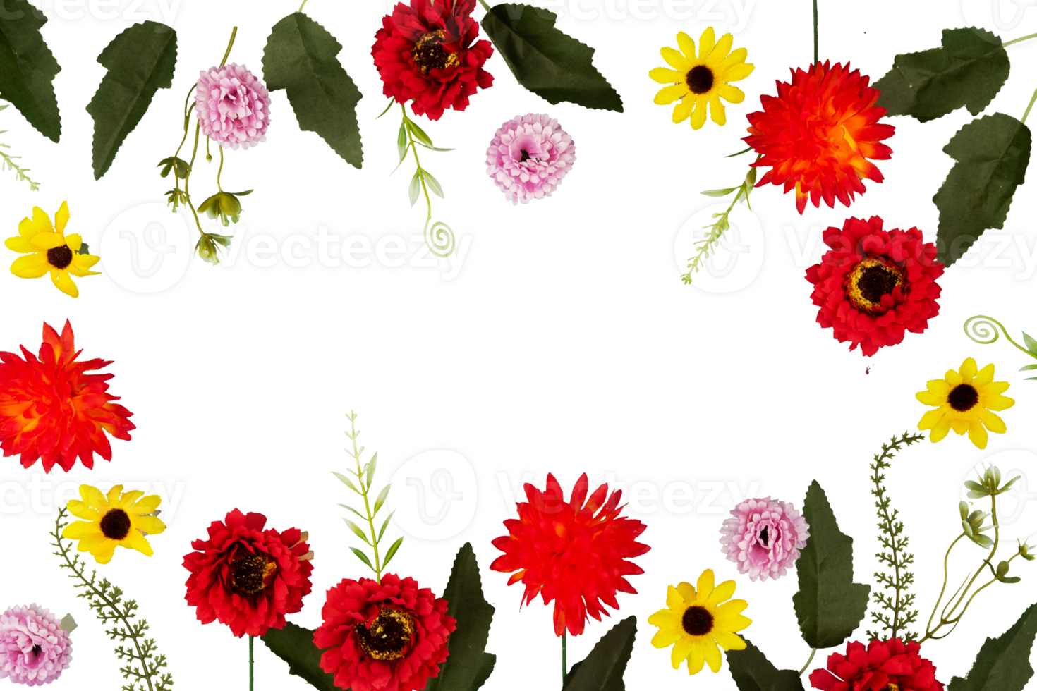 spring floral banner frame copy space png