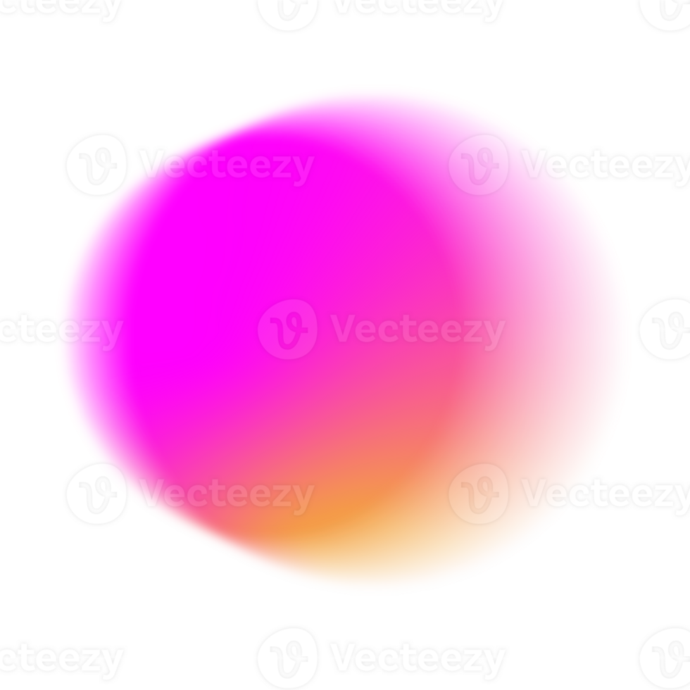 Blurry round gradient light leak overlay png