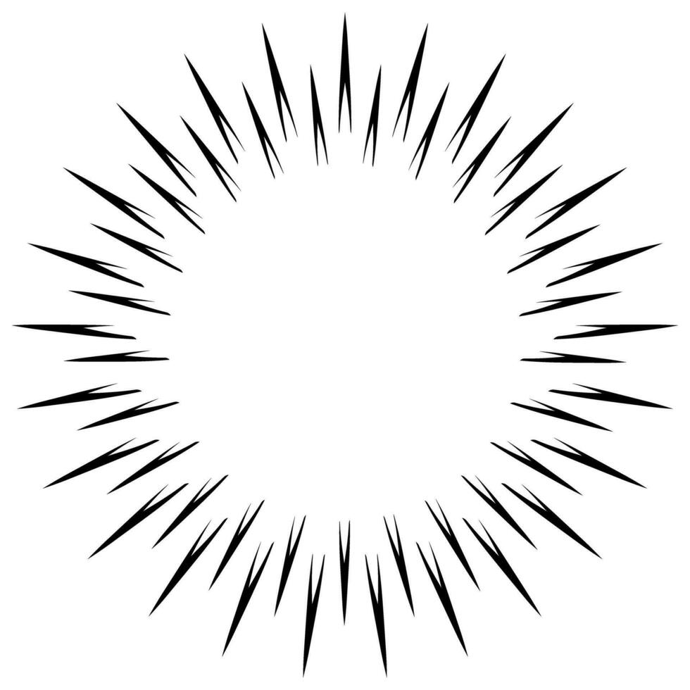 Abstract circle with spikes design element logo. vector illustration