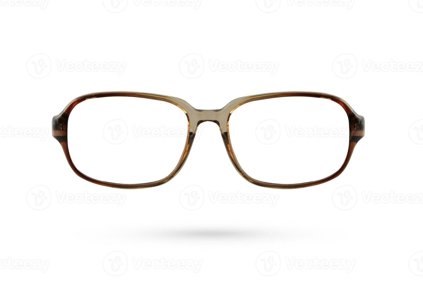 Fashion glasses style plastic-framed isolated on white background. photo