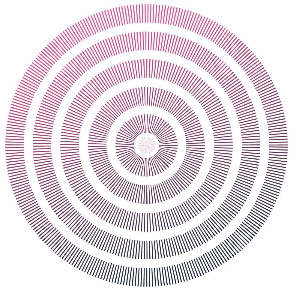Concentric dashed circles to you vector