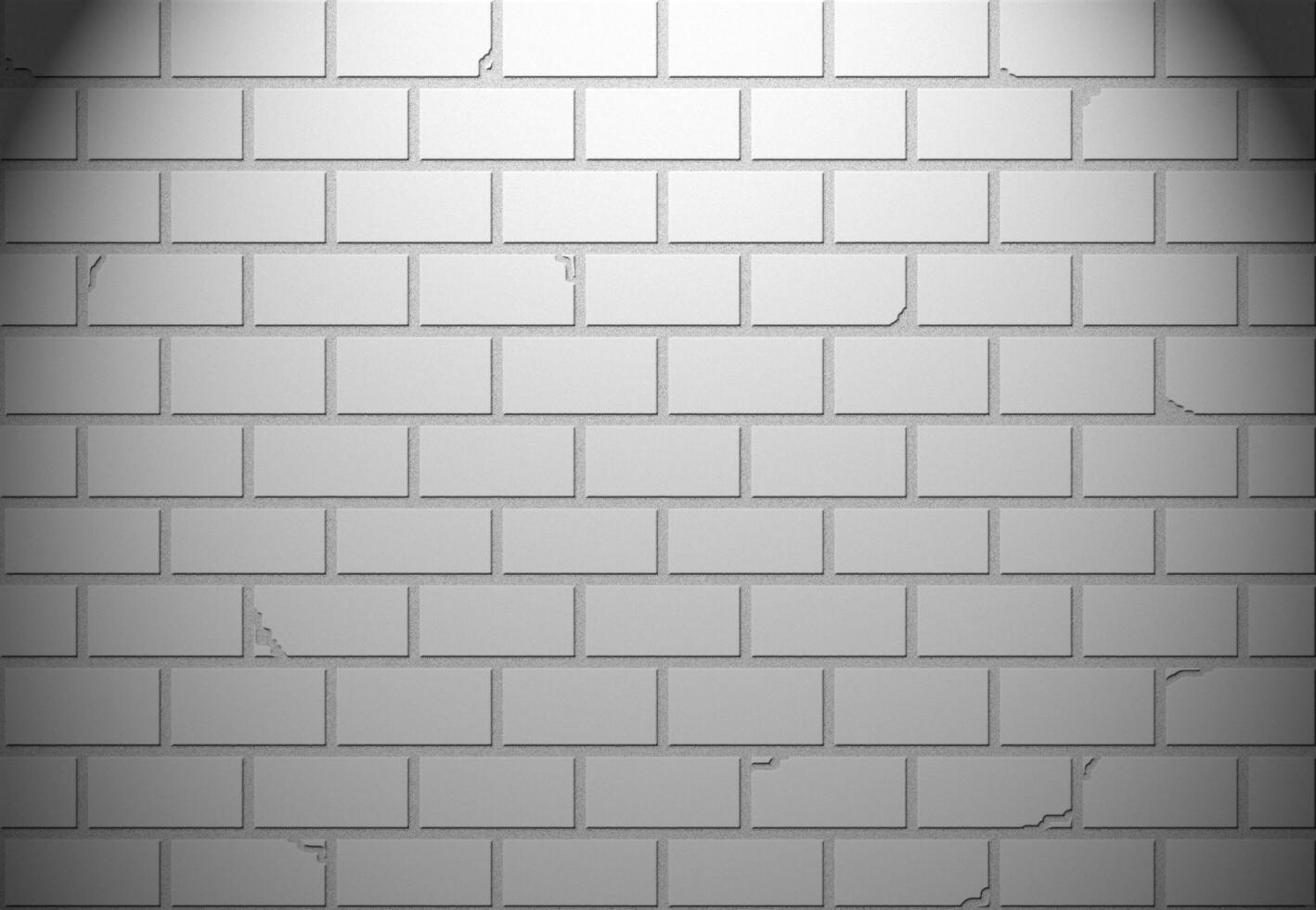 White brick wall for background or texture photo