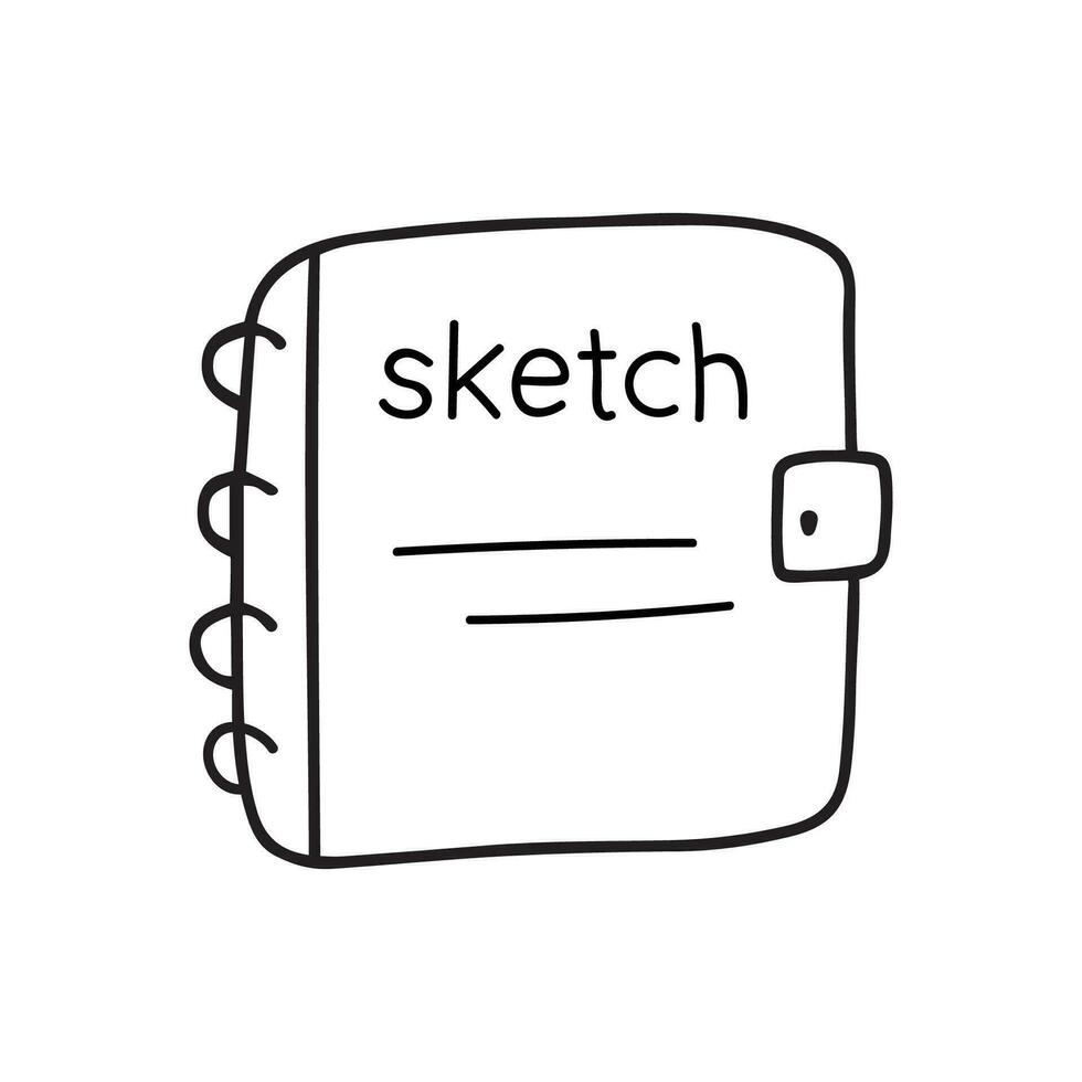 Hand drawn sketchbook vector illustration.