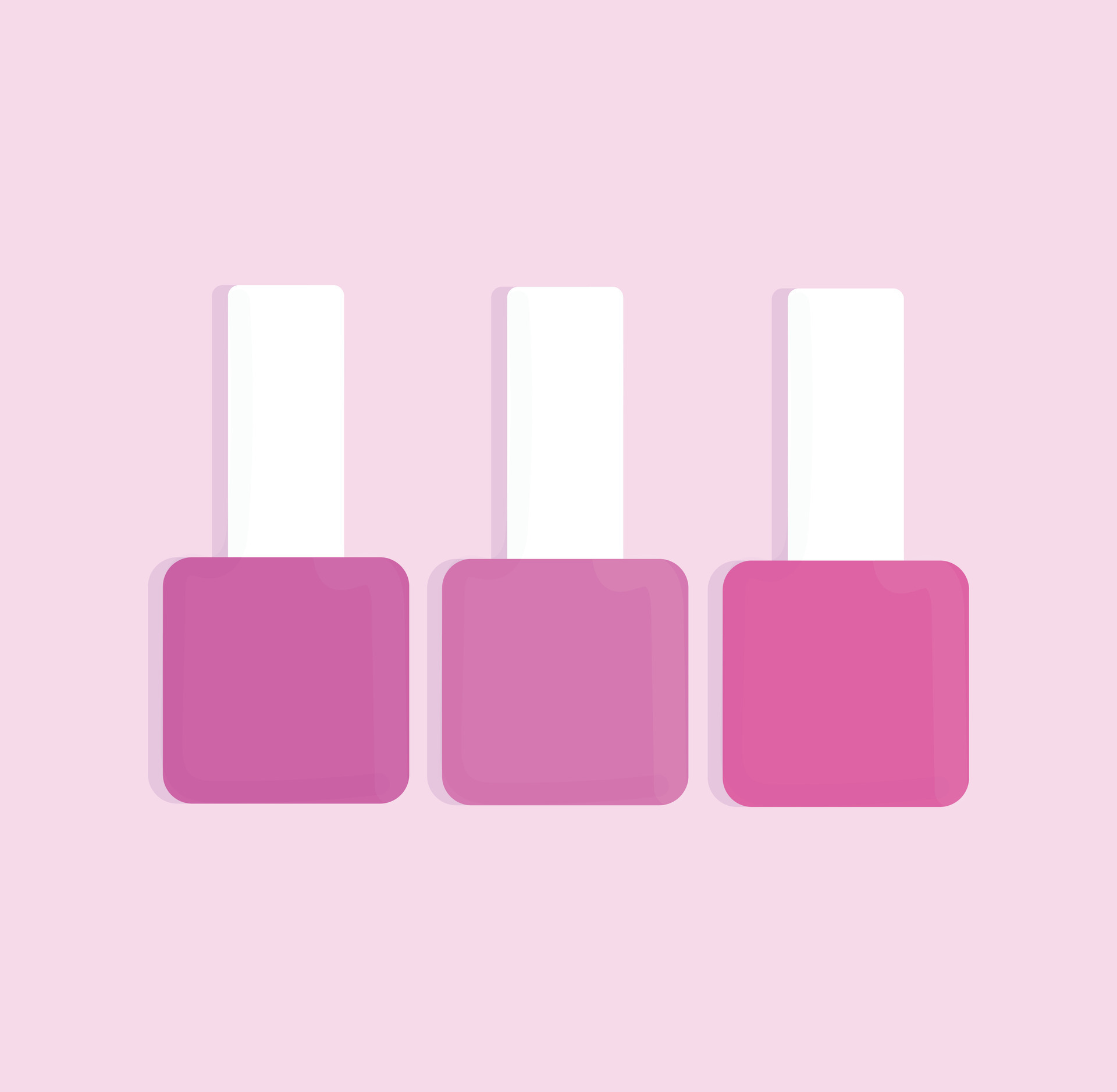 Pink Shades Nail Polish Set 27291096 Vector Art at Vecteezy