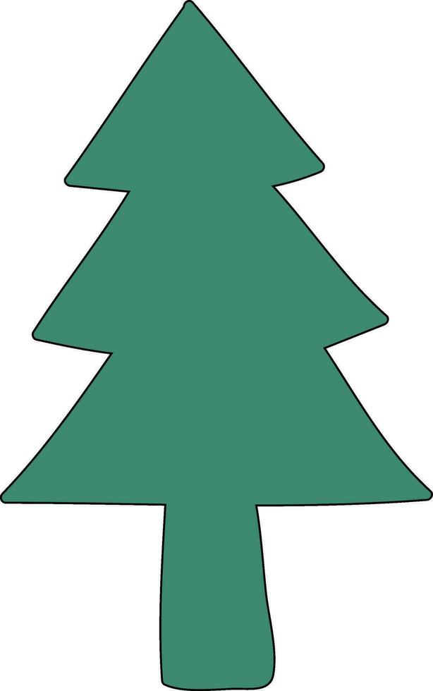 Christmas tree for decoration and design. vector