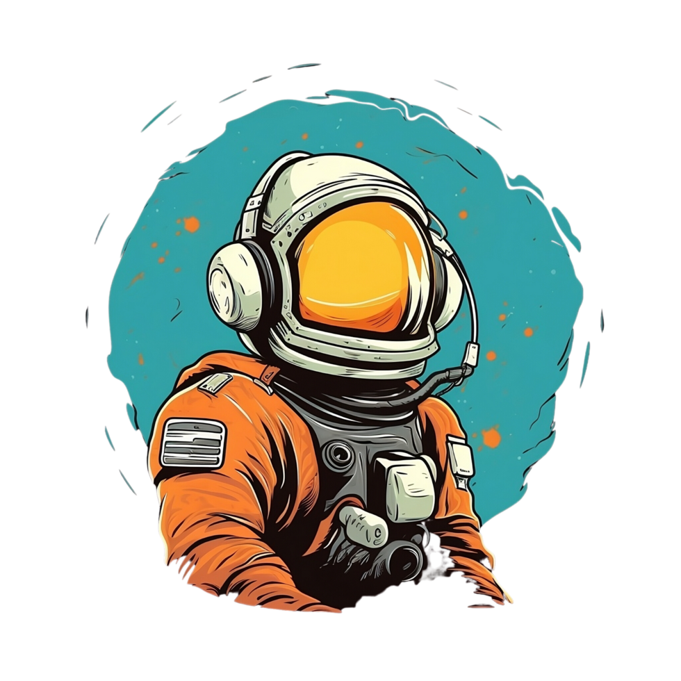 Spaceman Astronaut No Background Applicable to any context great for print on demand Merchandise png