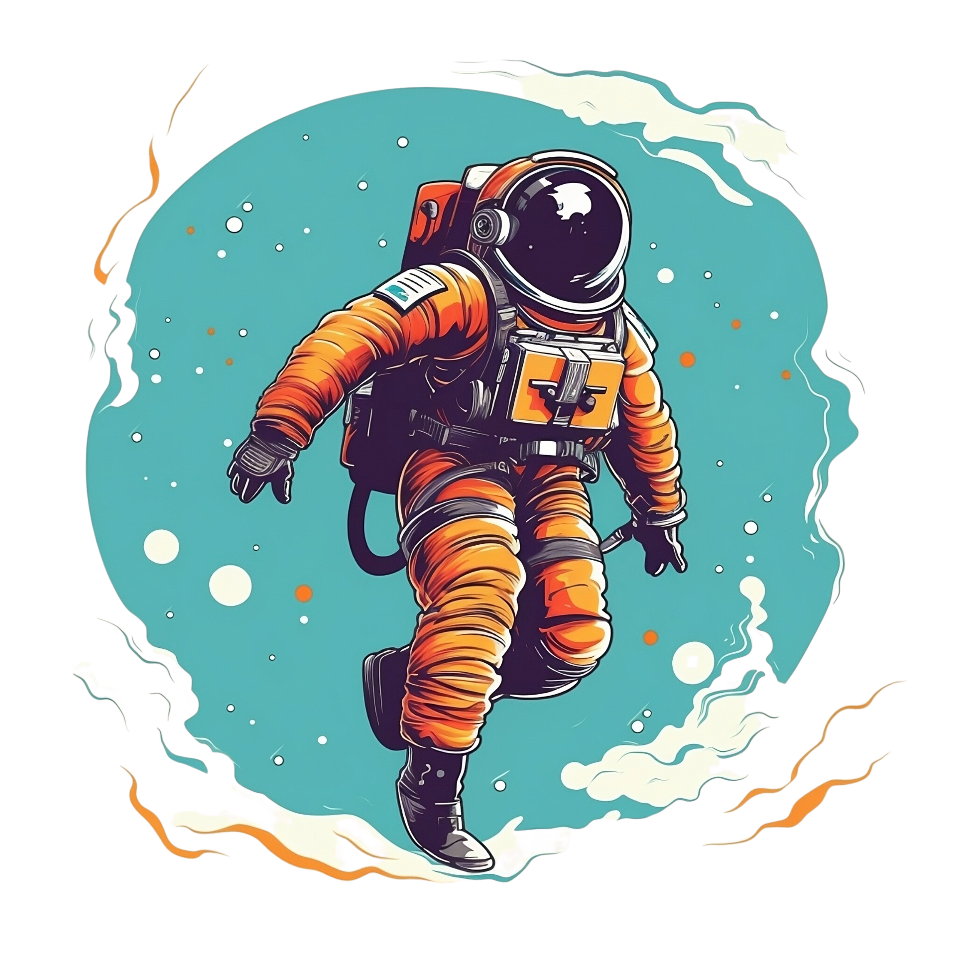 Spaceman Astronaut No Background Applicable to any context great for print  on demand Merchandise 27291149 PNG