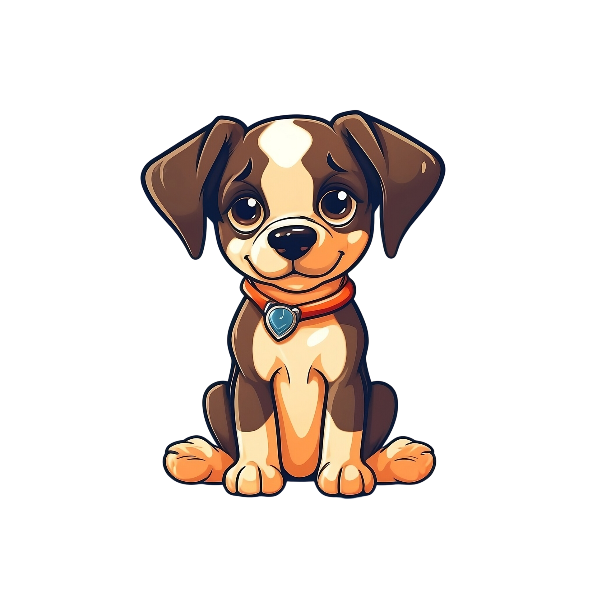 Cute puppy dog no background image applicable to any context perfect