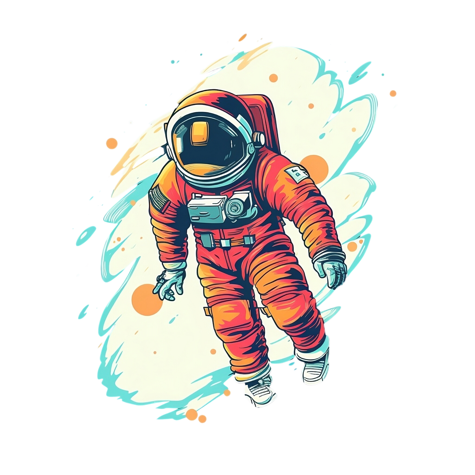 Spaceman Astronaut No Background Applicable to any context great for print  on demand Merchandise 27291171 PNG