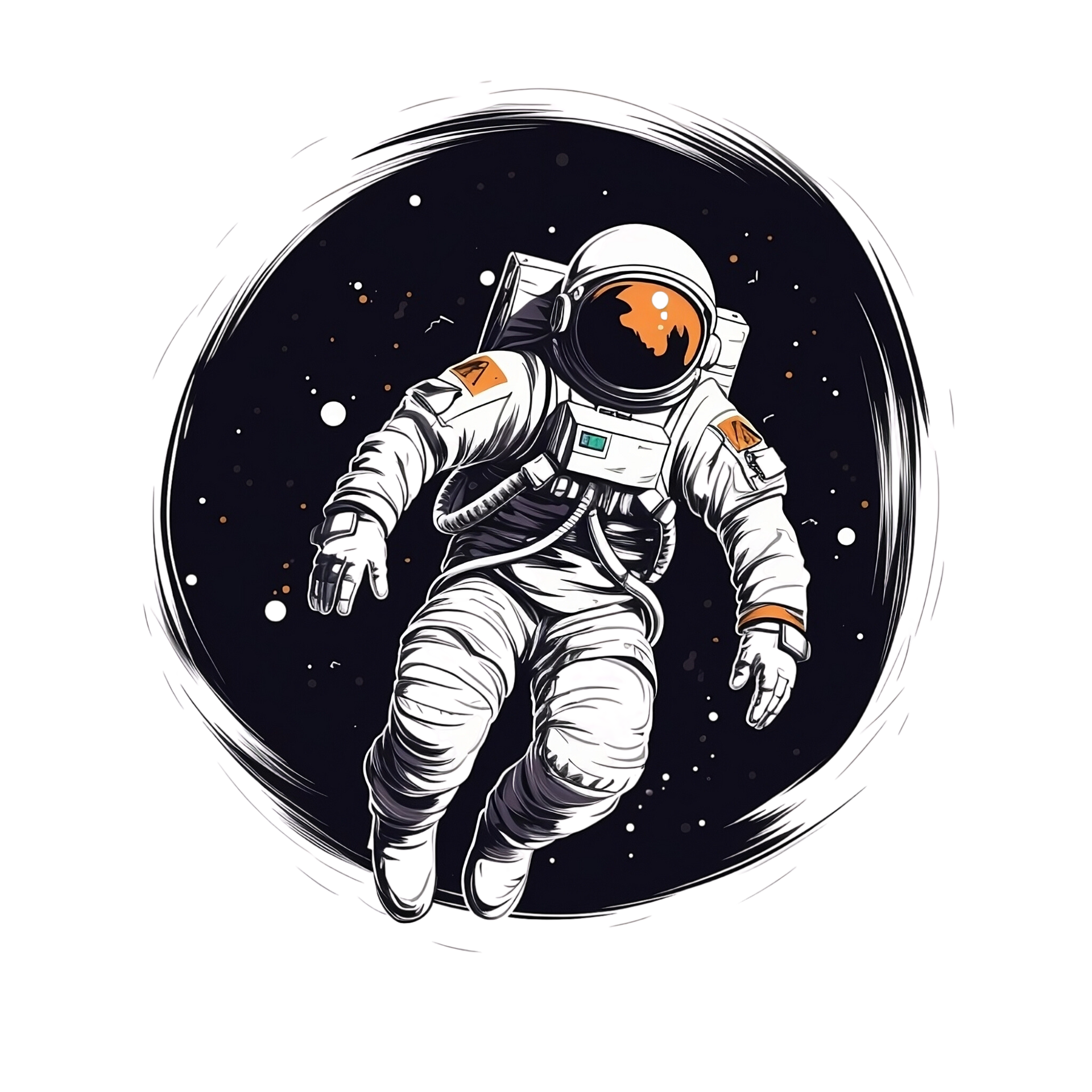 Spaceman Astronaut No Background Applicable to any context great for print  on demand Merchandise 27291171 PNG