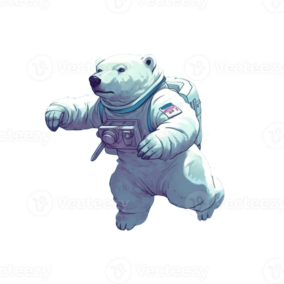 Polar Bear No Background Applicable to any Context Great for Print on Demand Merchendise png