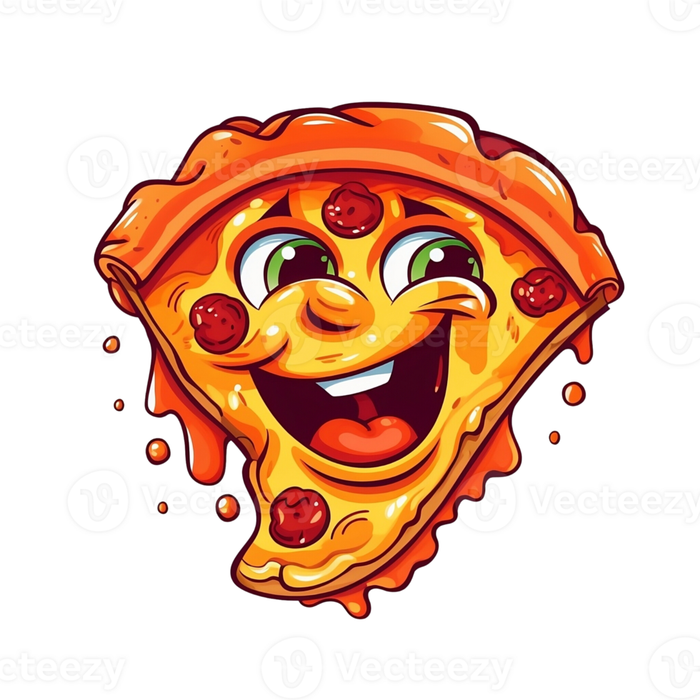 Cartoon Pizza No Background png