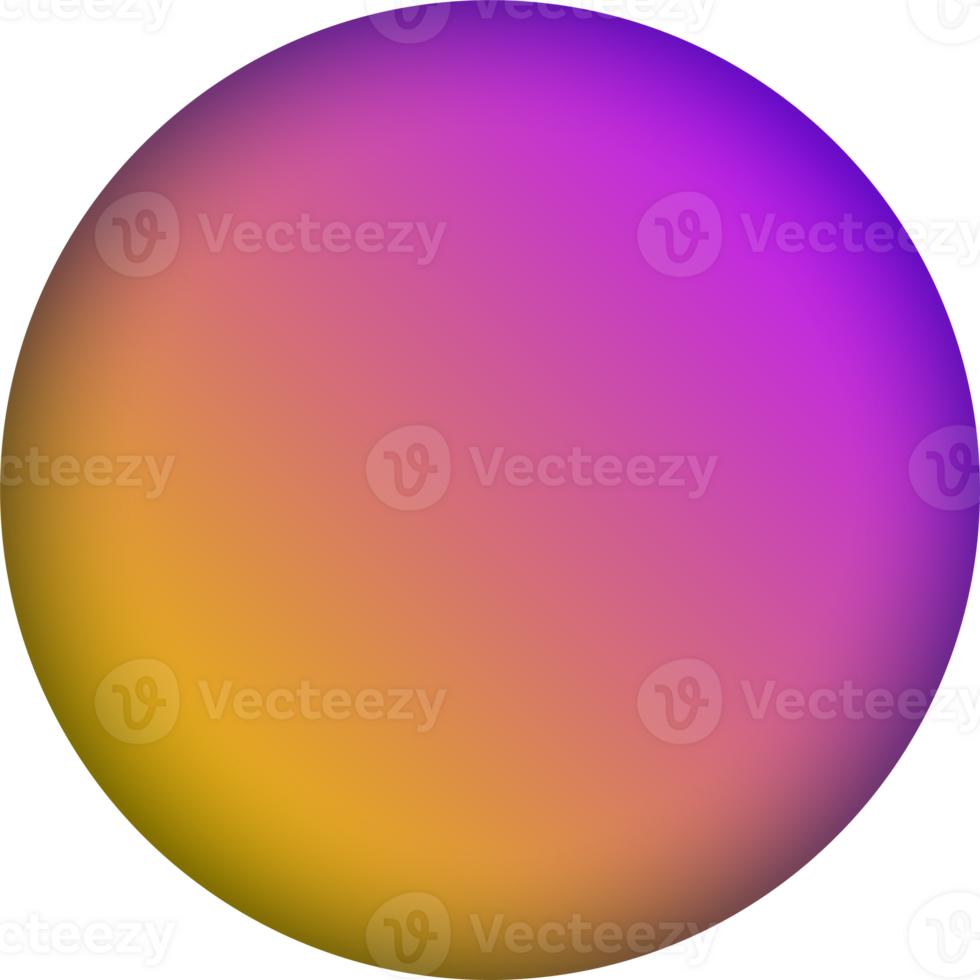 Kreis Kugel Gradient Farbe Design Element png