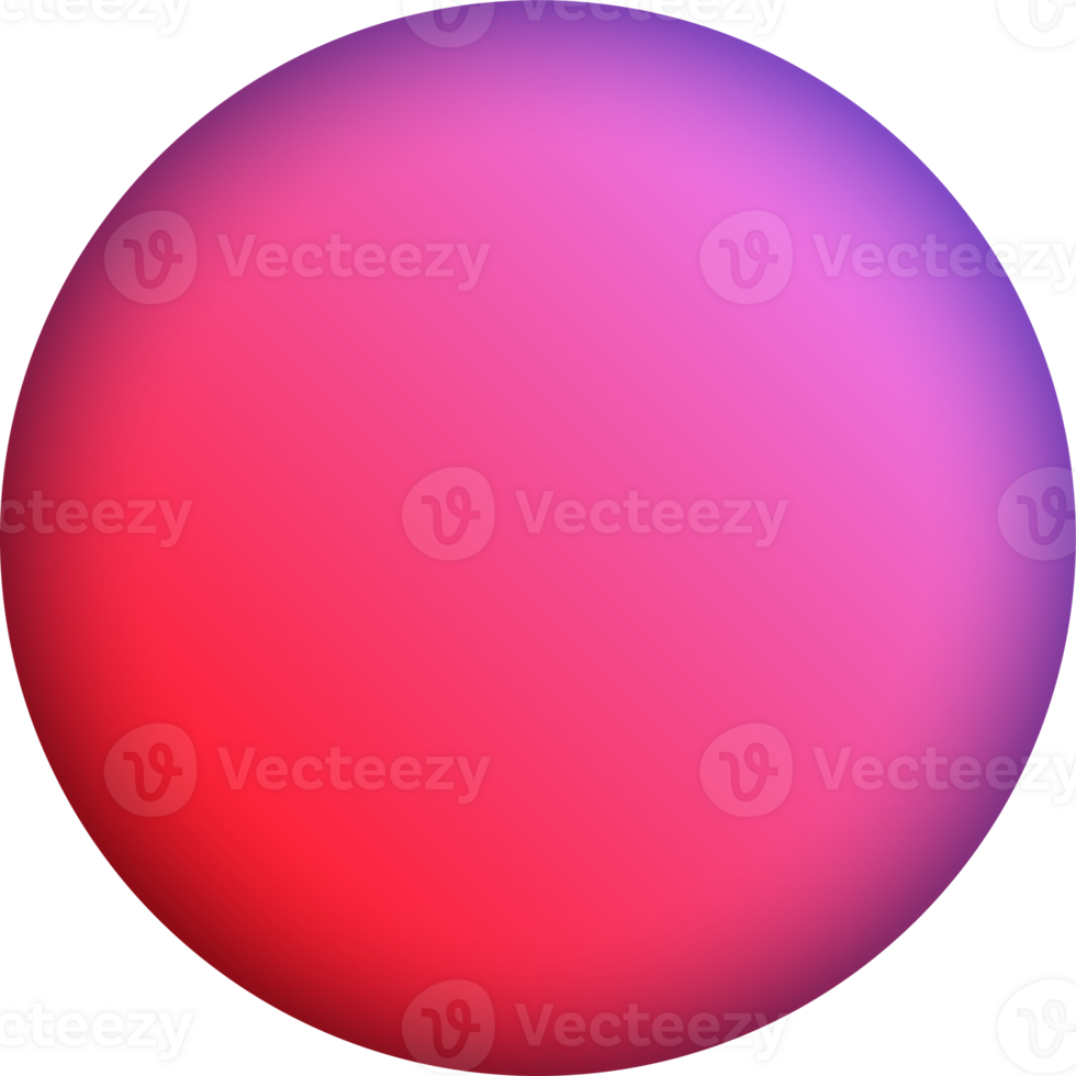 Kreis Kugel Gradient Farbe Design Element png