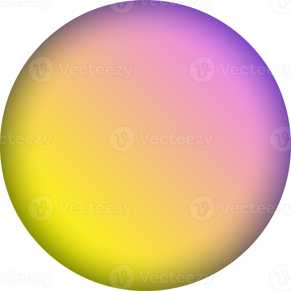 Kreis Kugel Gradient Farbe Design Element png