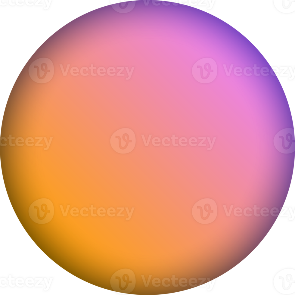 Kreis Kugel Gradient Farbe Design Element png