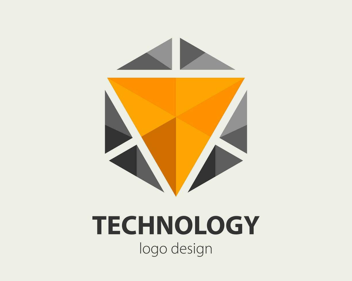 Abstract business logo design. Vector company logotype concept. Haxogen corporate sign for brand identity