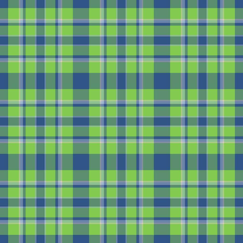 Plaid seamless pattern. Vector background of textile ornament. Flat fabric design.