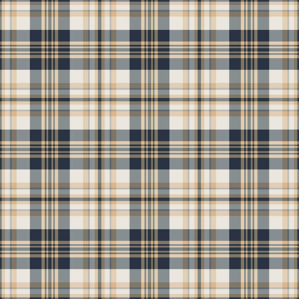 Plaid seamless pattern. Vector background of textile ornament. Flat fabric design.