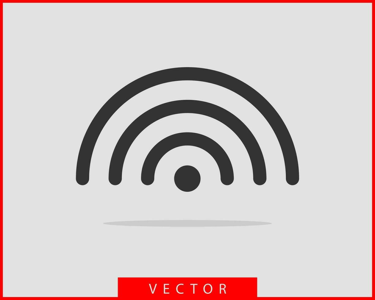 icono de wi-fi gratis. símbolo de vector wifi de zona de conexión. señal de ondas de radio.