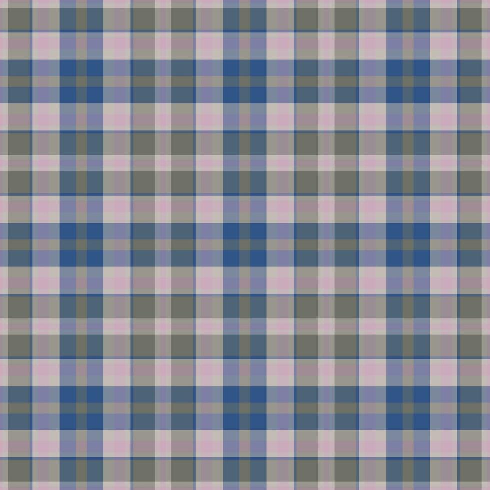 Plaid seamless pattern. Vector background of textile ornament. Flat fabric design.